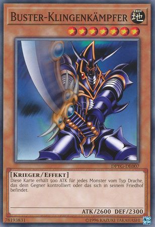 Buster Klingenkampfer DPYG DE007 Common German Yugioh Cards Buster Klingenkampfer DPYG DE007 Common German Yugioh Cards
