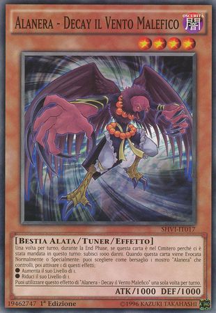 Alanera Decay Il Vento Malefico SHVI IT017 Common Italian Yugioh Cards Alanera Decay Il Vento Malefico SHVI IT017 Common Italian Yugioh Cards