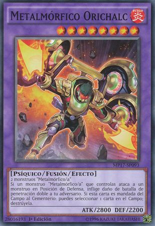 Metalmorfico Orichalc MP17 SP093 Common Spanish Yugioh Cards Metalmorfico Orichalc MP17 SP093 Common Spanish Yugioh Cards