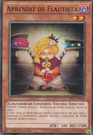 Aprendiz de Flautista MP17 SP194 Common Spanish Yugioh Cards Aprendiz de Flautista MP17 SP194 Common Spanish Yugioh Cards