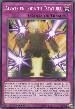 Alzate en Toda tu Estatura MP17 SP043 Common Spanish Yugioh Cards Alzate en Toda tu Estatura MP17 SP043 Common Spanish Yugioh Cards