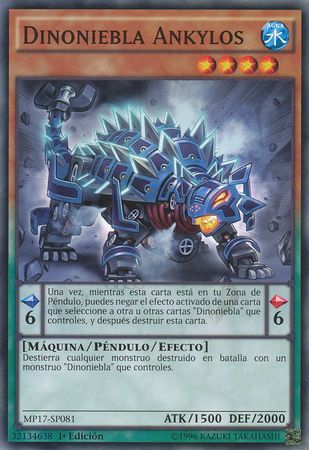 Dinoneibla Ankylos MP17 SP081 Common Spanish Yugioh Cards Dinoneibla Ankylos MP17 SP081 Common Spanish Yugioh Cards