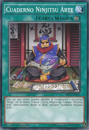 Cuaderno Ninjutsu Arte MP17 SP117 Common Spanish Yugioh Cards Cuaderno Ninjutsu Arte MP17 SP117 Common Spanish Yugioh Cards