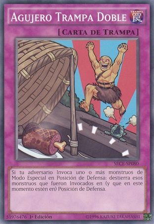 Agujero Trampa Doble SECE SP080 Short Print Spanish Yugioh Cards Agujero Trampa Doble SECE SP080 Short Print Spanish Yugioh Cards