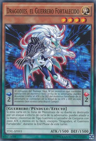 Dragogies el Guerrero Fortalecido TDIL SP093 Common Spanish Yugioh Cards Dragogies el Guerrero Fortalecido TDIL SP093 Common Spanish Yugioh Cards