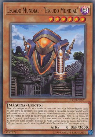 Legado Mundial Escudo Mundial EXFO SP021 Common Spanish Yugioh Cards Legado Mundial Escudo Mundial EXFO SP021 Common Spanish Yugioh Cards