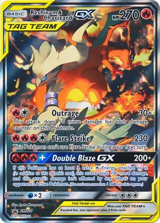 Holo GX Tag Team Blue Eyes W. Dragon and Mega Charizard X Poke -  Sweden