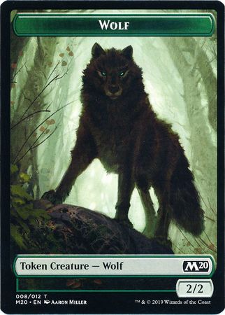 Wolf Token 008 012 Full Art Magic 2020 M20 Singles Wolf Token 008 012 Full Art Magic 2020 M20 Singles
