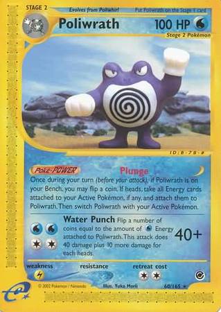 Poliwrath 60 165 Rare Expedition Singles Poliwrath 60 165 Rare Expedition Singles