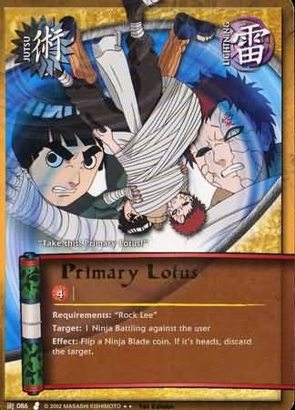 Primary Lotus J 086 Rare Naruto Curse of the Sand Primary Lotus J 086 Rare Naruto Curse of the Sand