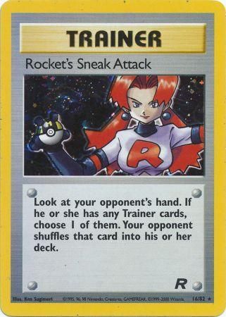 Pokemon Card JAPANESE Rocket's Sneak Attack Rocket Set Rare Holo NEAR MINT 