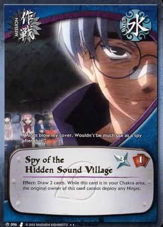 Spy of the Hidden Sound Village M 096 Rare Spy of the Hidden Sound Village M 096 Rare