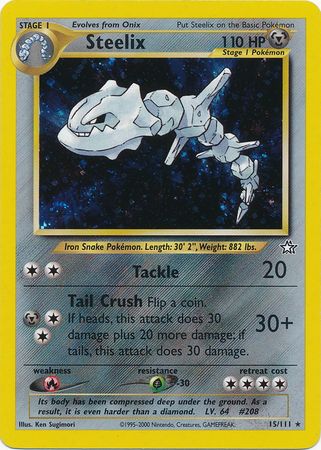 Steelix Neo Genesis Unlimited Pokemon Trollandtoad