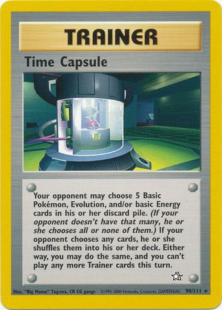 Details about   Pokemon Neo Genesis  Trainer Time Capsule 90/111 EX 