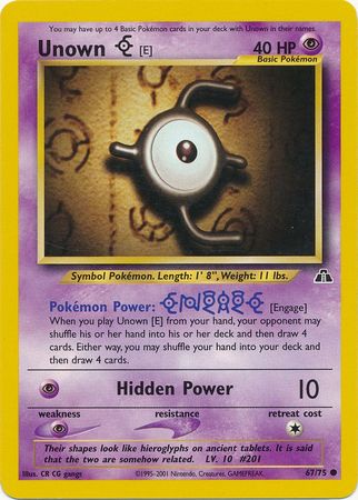 Unown T (Neo Destiny 88) - Bulbapedia, the community-driven Pokémon  encyclopedia