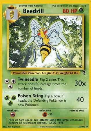 Beedrill 20 110 Rare Legendary Collection Singles Beedrill 20 110 Rare Legendary Collection Singles