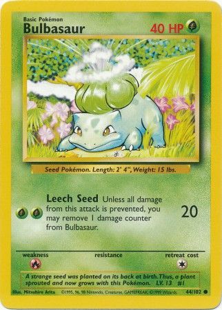 Bulbasaur - 44/102 - Common Unlimited