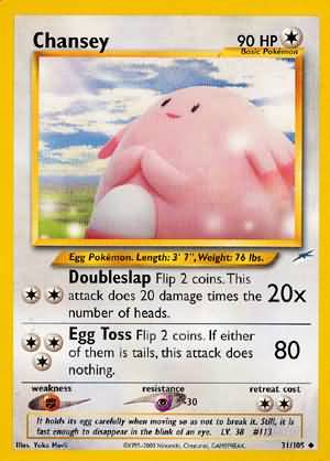 Chansey 31 105 Uncommon Unlimited Neo Destiny Unlimited Singles Chansey 31 105 Uncommon Unlimited Neo Destiny Unlimited Singles