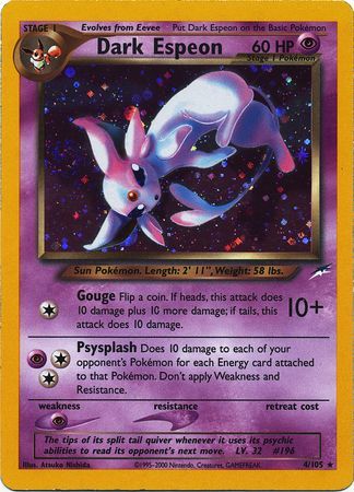 Dark Espeon 4105 Holo Unlimited