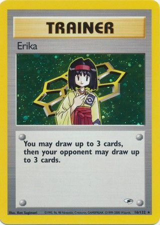 Pokemon Erika Theme Deck Wizards of The Coast 2000 Gym Heroes for sale online 