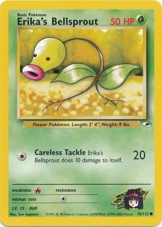 Erika s Bellsprout 76 132 Common Unlimited Gym Heroes Unlimited Singles Erika s Bellsprout 76 132 Common Unlimited Gym Heroes Unlimited Singles