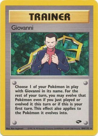 Giovanni's Last Resort 1st Ed Gym Challenge Set Rare NON-Holo Pokemon Card GD