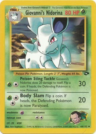 Giovanni s Nidorina 44 132 Uncommon Unlimited Giovanni s Nidorina 44 132 Uncommon Unlimited