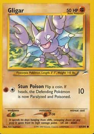 Toys & Hobbies PokÃ©mon Trading Card Game Gligar 67/105 1ST EDITION Neo