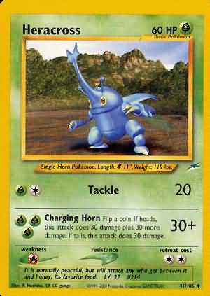 Heracross 41 105 Uncommon Unlimited Neo Destiny Unlimited Singles Heracross 41 105 Uncommon Unlimited Neo Destiny Unlimited Singles