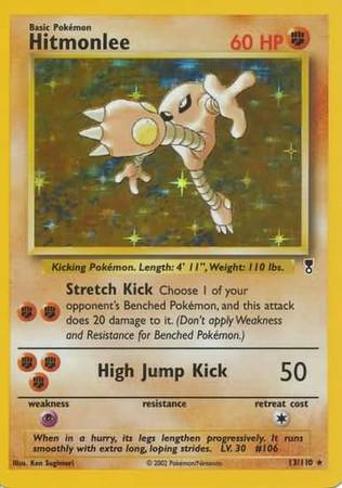 Hitmonlee 13 110 Holo Rare Legendary Collection Singles Hitmonlee 13 110 Holo Rare Legendary Collection Singles