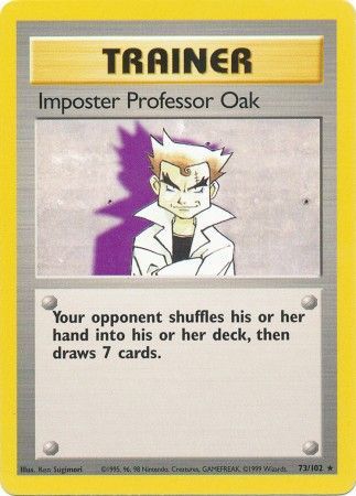 Imposter Professor Oak - 73/102 - Rare Unlimited