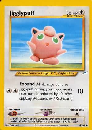 Jigglypuff 44 105 Uncommon Unlimited Neo Destiny Unlimited Singles Jigglypuff 44 105 Uncommon Unlimited Neo Destiny Unlimited Singles
