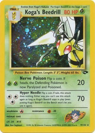 Koga s Beedrill 9 132 Holo Unlimited Gym Challenge Unlimited Singles Koga s Beedrill 9 132 Holo Unlimited Gym Challenge Unlimited Singles