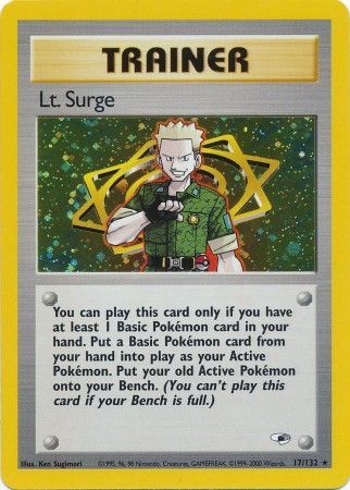 SURGE 101/132 Rare Gym Hereos Wizard US POKEMON CARD Carte Pokemon LT 
