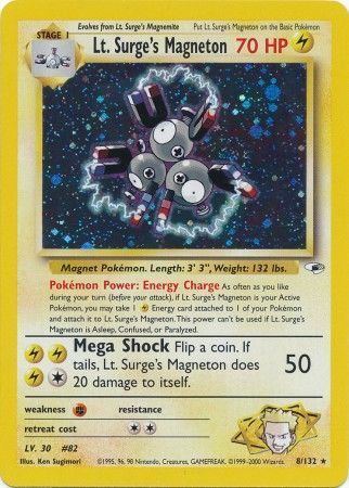 Lt. Surge's Magneton - 8/132 - Holo Unlimited