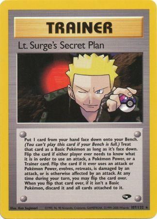 Lt Surge s Secret Plan 107 132 Rare Unlimited Lt Surge s Secret Plan 107 132 Rare Unlimited