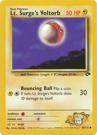 Lt Surge s Voltorb 86 132 Common Unlimited Lt Surge s Voltorb 86 132 Common Unlimited
