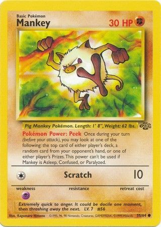 Mankey 55 64 Common Unlimited Jungle Unlimited Singles Mankey 55 64 Common Unlimited Jungle Unlimited Singles