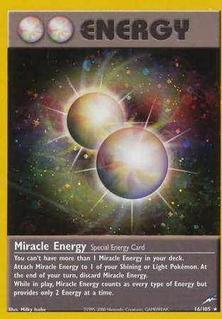 Miracle Energy 16 105 Holo Unlimited Neo Destiny Unlimited Singles Miracle Energy 16 105 Holo Unlimited Neo Destiny Unlimited Singles