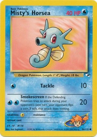 Misty s Horsea 86 132 Common Unlimited Gym Heroes Unlimited Singles Misty s Horsea 86 132 Common Unlimited Gym Heroes Unlimited Singles