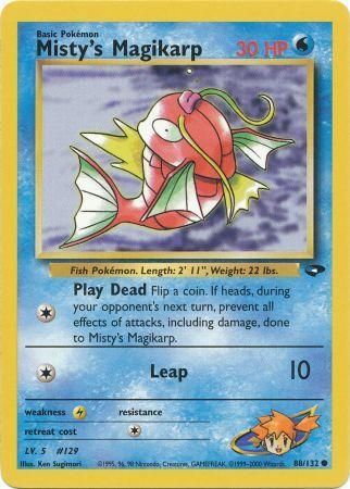 Pokemon Card Misty's Magikarp 88/132 Gym Challenge near mint! 