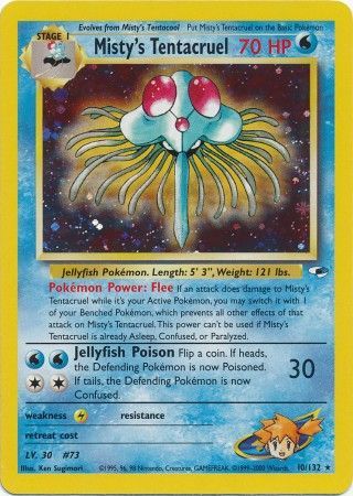 Misty s Tentacruel 10 132 Holo Unlimited Gym Heroes Unlimited Singles Misty s Tentacruel 10 132 Holo Unlimited Gym Heroes Unlimited Singles