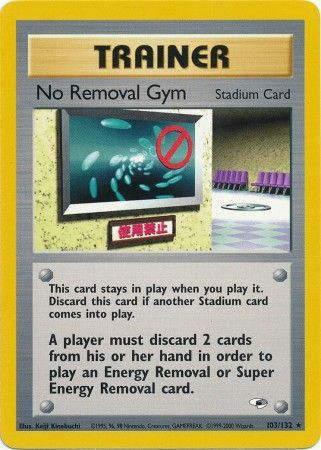 No Removal Gym 103 132 Rare Unlimited Gym Heroes Unlimited Singles No Removal Gym 103 132 Rare Unlimited Gym Heroes Unlimited Singles