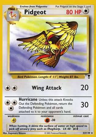 Pidgeot 33 110 Rare Legendary Collection Singles Pidgeot 33 110 Rare Legendary Collection Singles