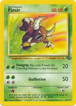 Pinsir 25 64 Rare Unlimited Jungle Unlimited Singles Pinsir 25 64 Rare Unlimited Jungle Unlimited Singles