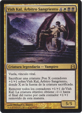 Vish Kal arbitro Sangriento 234 318 Commander Spanish Vish Kal arbitro Sangriento 234 318 Commander Spanish