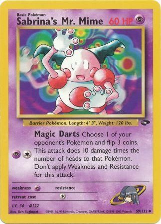 Details about   Sabrina's Mr.Mime 94/132 Gym Heroes Pokémon Card NM 