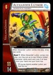 Alexander Luthor Diabolical Double DCR 121 Common Alexander Luthor Diabolical Double DCR 121 Common