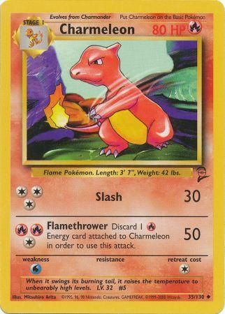 Charmeleon 35 130 Uncommon Base Set 2 Singles Charmeleon 35 130 Uncommon Base Set 2 Singles
