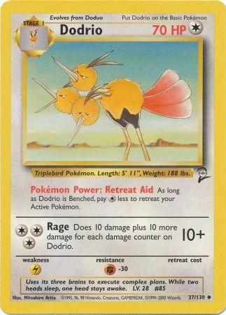 Dodrio 37 130 Uncommon Base Set 2 Singles Dodrio 37 130 Uncommon Base Set 2 Singles